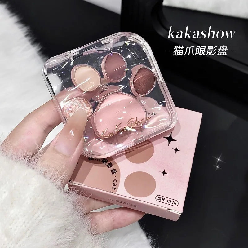 Kakashow Cat Claw Eyeshadow Disc Matte Brightening Matte Pure Desire Delicate aegyo sal Eyeshadow Comprehensive Disc