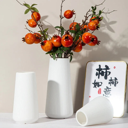 Elegant Nordic Flower Vase Durable Plastic Vase Ornaments, Flower Arrangement, Home Living Room Decoration, Flower Creative Art