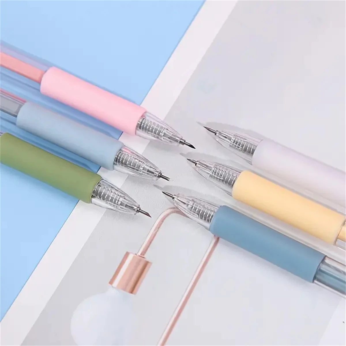 1+4PCS/5PCS Pen Knife Mini Pressing Engraving Pen Ins Mini Account Sticker Art Knife Paper Art Knife Pen Cutting Paper Knife