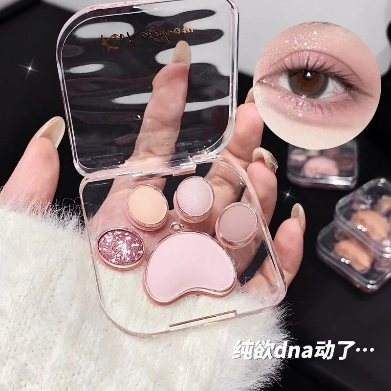 Kakashow Cat Claw Eyeshadow Disc Matte Brightening Matte Pure Desire Delicate aegyo sal Eyeshadow Comprehensive Disc