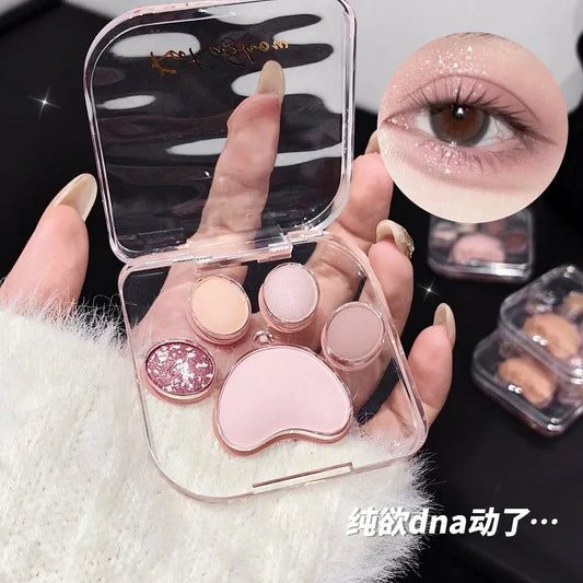 Kakashow Cat Claw Eyeshadow Disc Matte Brightening Matte Pure Desire Delicate aegyo sal Eyeshadow Comprehensive Disc