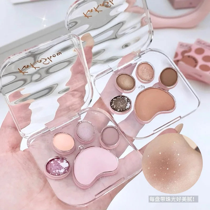 Kakashow Cat Claw Eyeshadow Disc Matte Brightening Matte Pure Desire Delicate aegyo sal Eyeshadow Comprehensive Disc