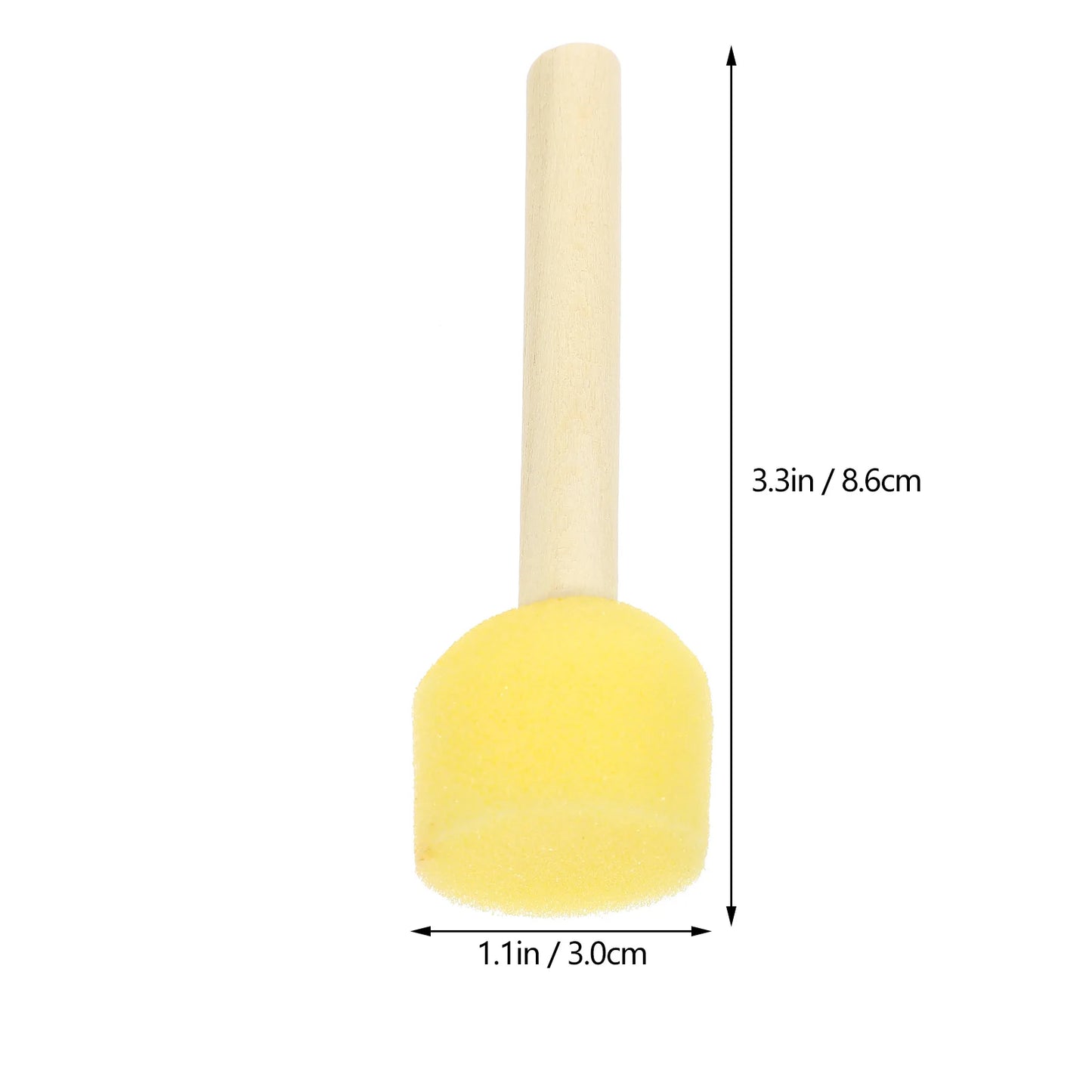 20pcs Kids Sponge Brushes For Painting Supplies Paint Brush Tools Round Foam Stamps Drawing Supplies Graffiti Paint Brushes