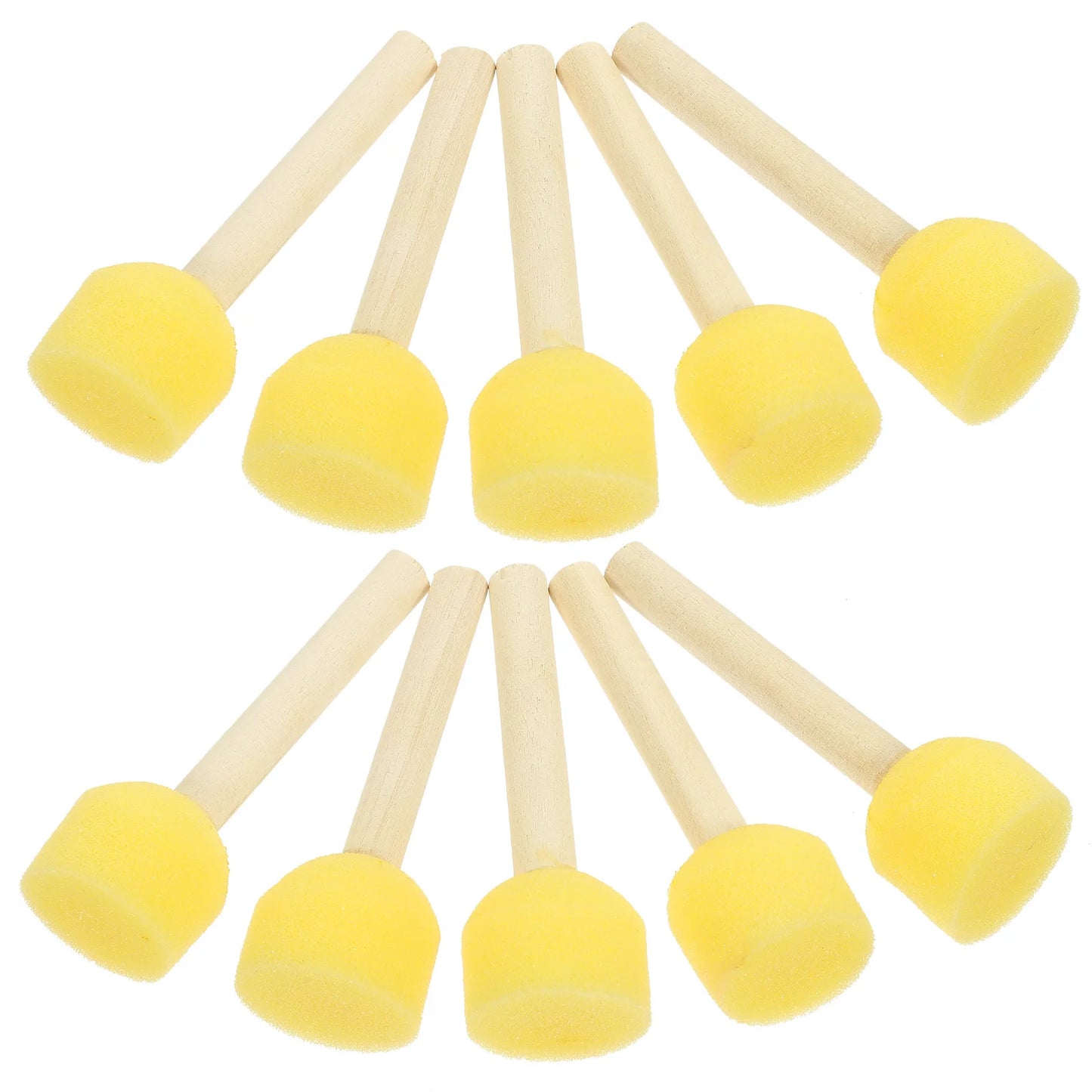 20pcs Kids Sponge Brushes For Painting Supplies Paint Brush Tools Round Foam Stamps Drawing Supplies Graffiti Paint Brushes